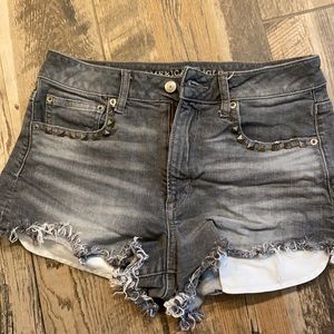 American Eagle high rise festival shorts